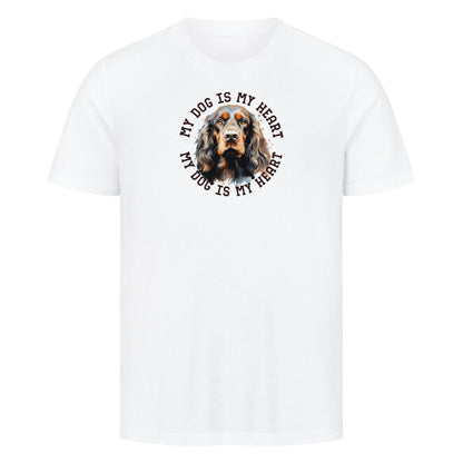 Premium T-Shirt "Cocker Spaniel HEART" Weiß – hunde-shirt.de