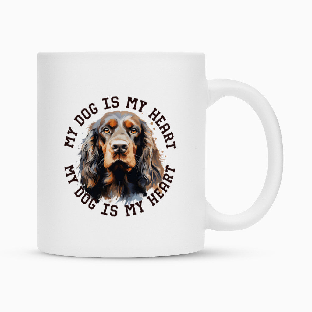 Tasse "Cocker Spaniel HEART" Weiß – hunde-shirt.de
