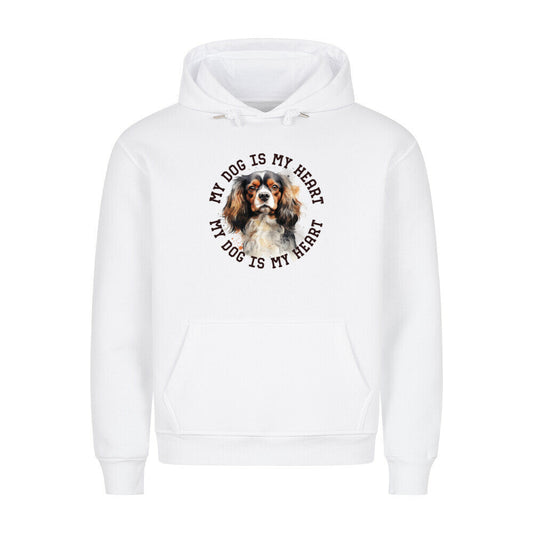 Premium Hoodie "American Cocker Spaniel HEART" Weiß – hunde-shirt.de