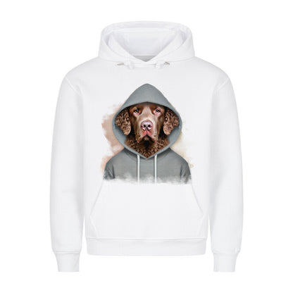 Premium Hoodie "Chesapeake Bay Retriever Hooded" Weiß – hunde-shirt.de