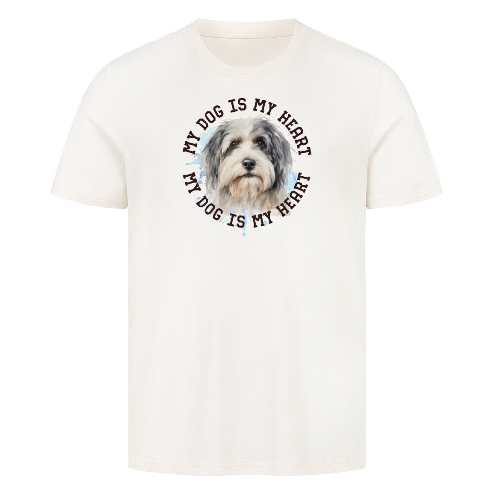 Premium T-Shirt "Löwchen HEART" Natural Raw – hunde-shirt.de