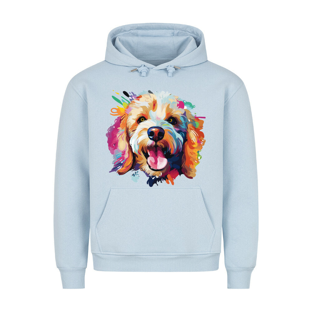 Premium Hoodie "Toypudel ART" Babyblau – hunde-shirt.de