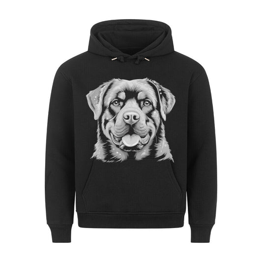 Premium Hoodie "Rottweiler !" Schwarz – hunde-shirt.de