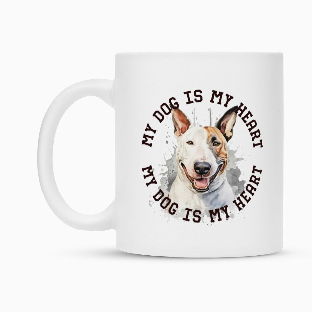 Tasse "Bullterrier HEART 2" – hunde-shirt.de