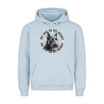 Premium Hoodie "Scottish Terrier HEART" Babyblau – hunde-shirt.de