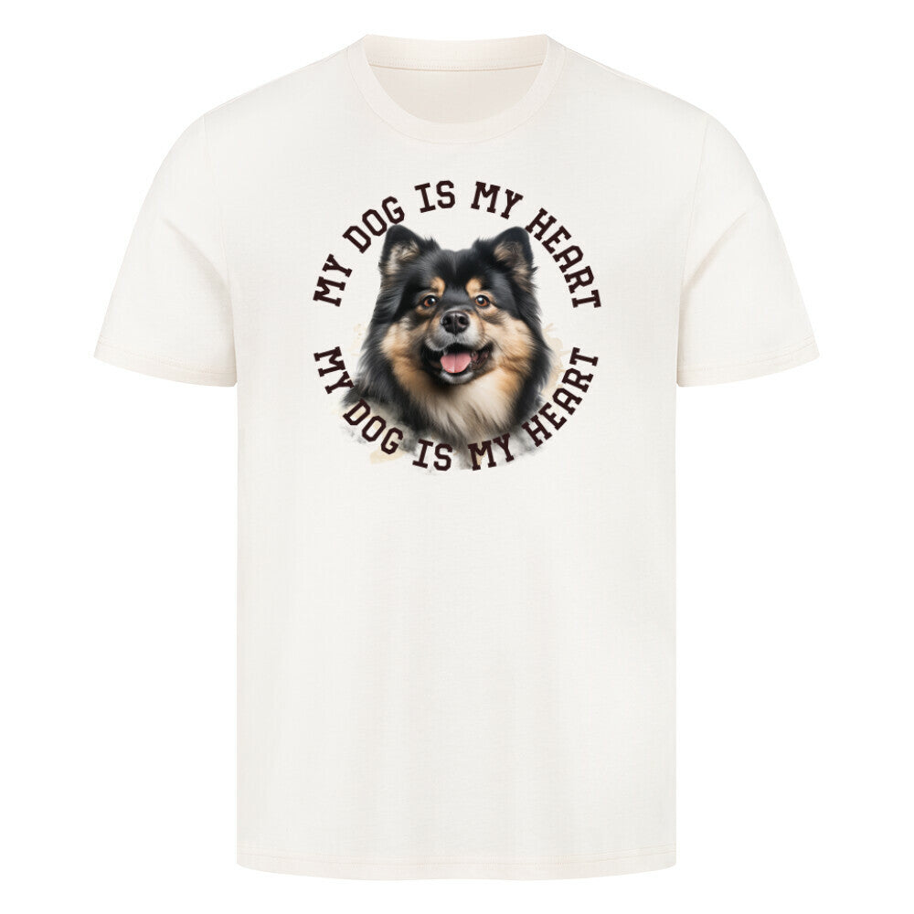 Premium T-Shirt "Großspitz HEART" Natural Raw – hunde-shirt.de