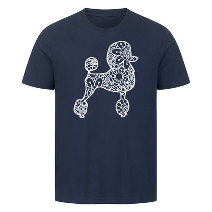 Premium T-Shirt "Königspudel pur" French Navy – hunde-shirt.de