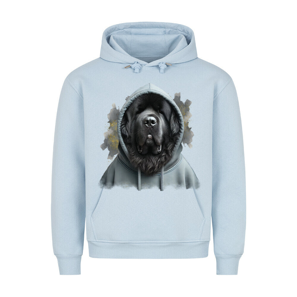 Premium Hoodie "Tibetmastiff schwarz Hooded" Babyblau – hunde-shirt.de