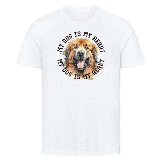Premium T-Shirt "Owtscharka HEART" Weiß – hunde-shirt.de