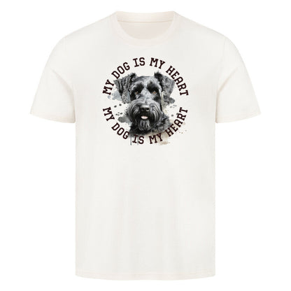 Premium T-Shirt "Kerry Blue Terrier HEART" Natural Raw – hunde-shirt.de