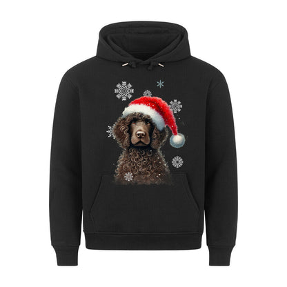 Premium Hoodie "Golden Doodle Winter" Schwarz – hunde-shirt.de