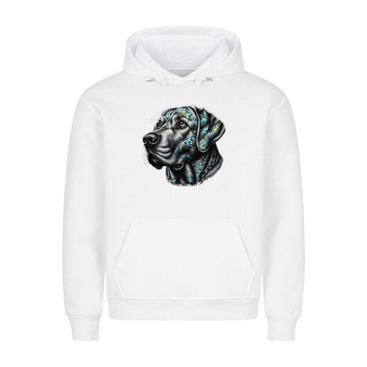 Premium Hoodie "Labrador ART" Weiß – hunde-shirt.de