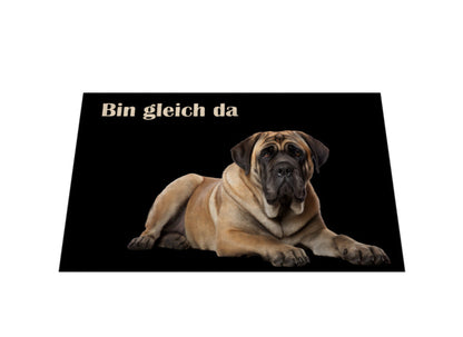 Fußmatte "English Mastiff - Bin gleich da" – hunde-shirt.de