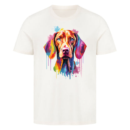 Premium T-Shirt "Vizsla Paint" Natural Raw – hunde-shirt.de