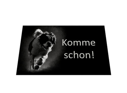 Fußmatte "Bernhardiner - Komme schon!" – hunde-shirt.de