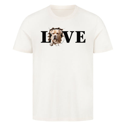 Premium T-Shirt "Cane Corso hell LOVE" Natural Raw – hunde-shirt.de
