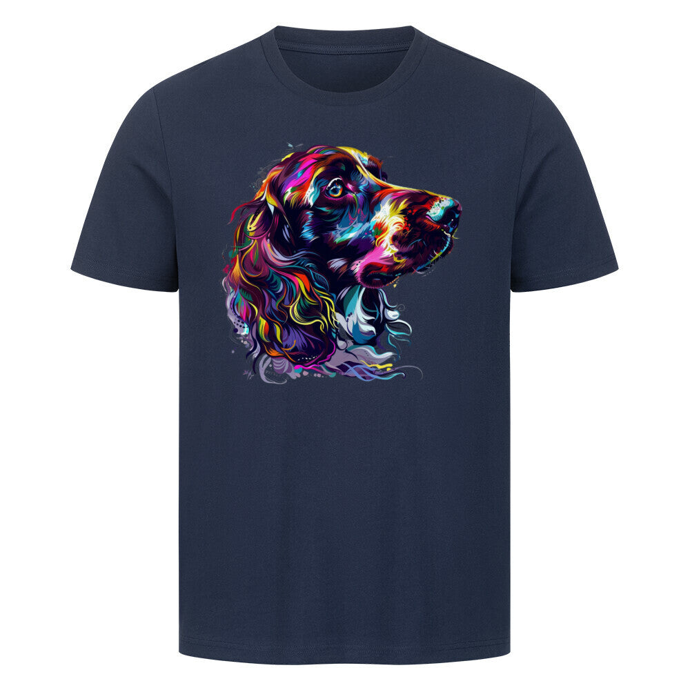 Premium T-Shirt "Cocker Paint" French Navy – hunde-shirt.de