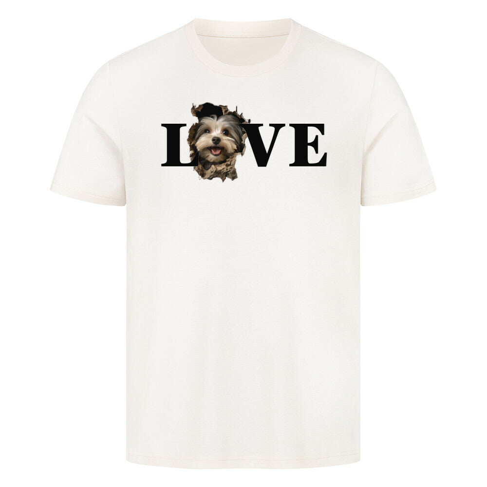 Premium T-Shirt "Havaneser LOVE" Natural Raw – hunde-shirt.de
