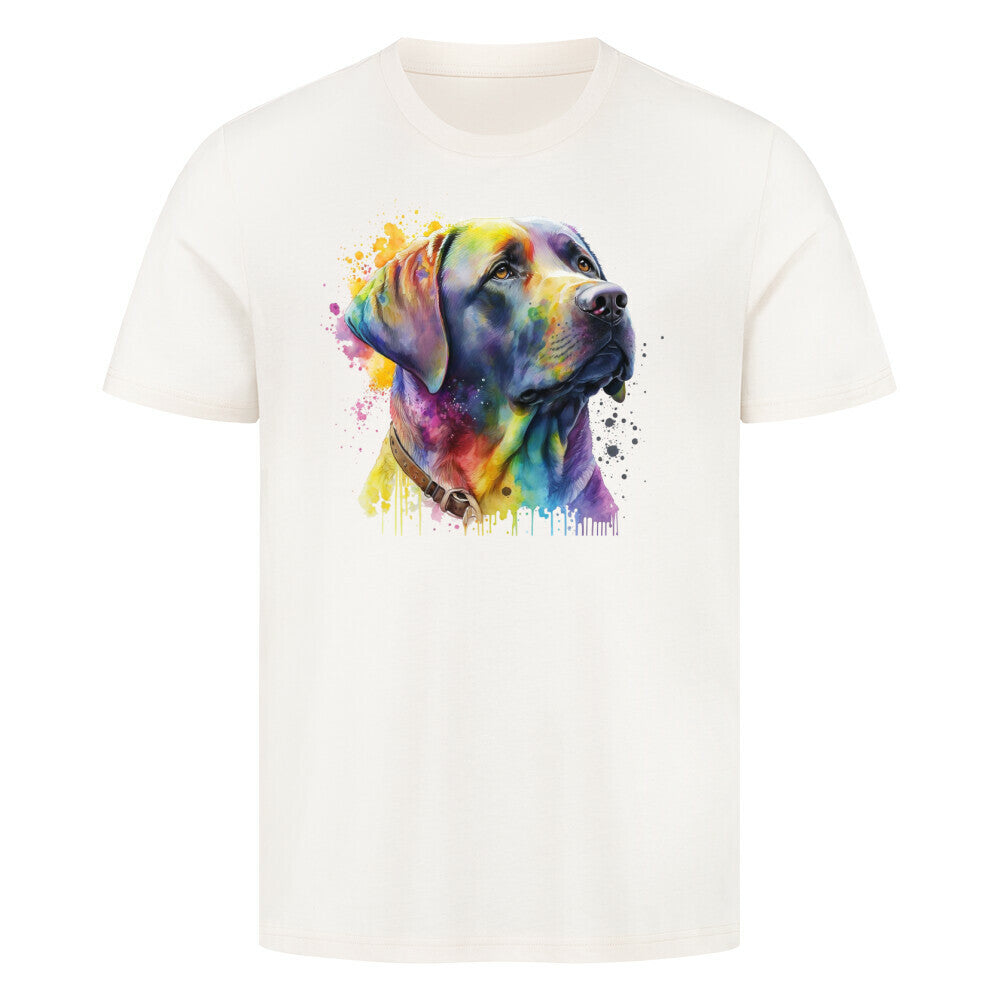 Premium T-Shirt "Labrador Splash" Natural Raw – hunde-shirt.de