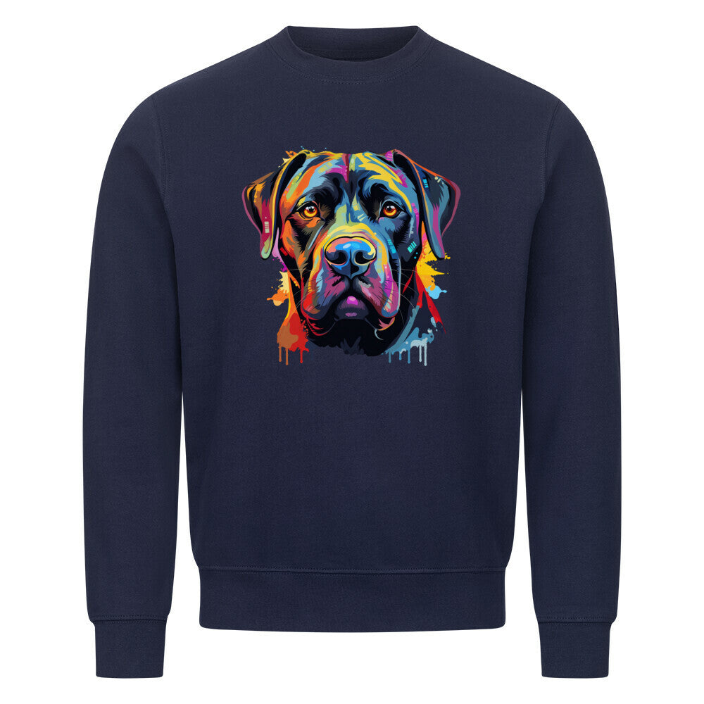Premium Sweatshirt "Cane Corso Paint" Navy Blue – hunde-shirt.de