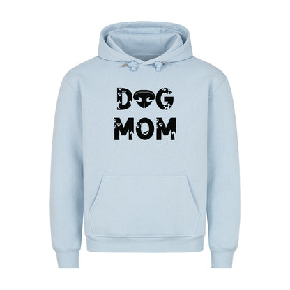 Premium Hoodie "DOG MOM" Babyblau – hunde-shirt.de