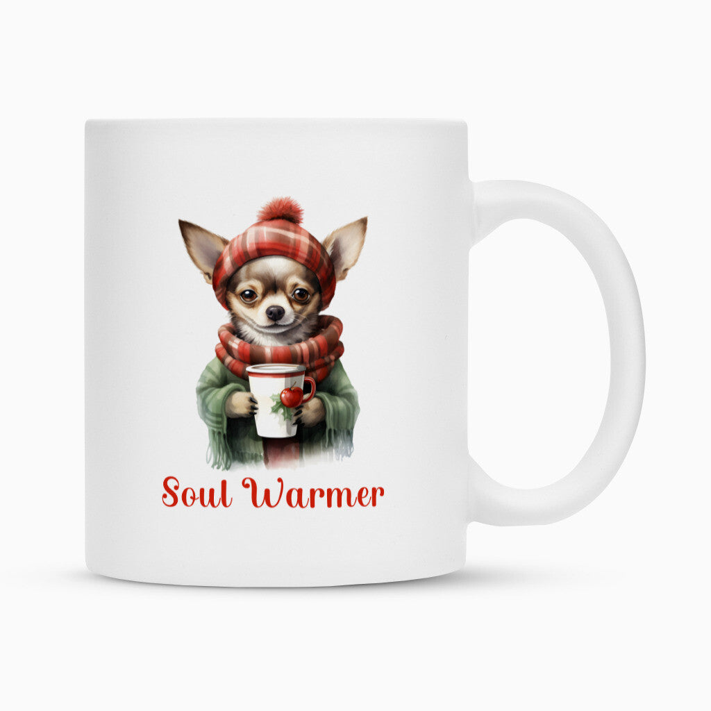 Tasse "Chihuahua Soul Warmer" Weiß – hunde-shirt.de
