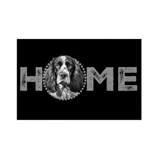 Fußmatte "English Cocker - HOME-Edition" Weiß – hunde-shirt.de