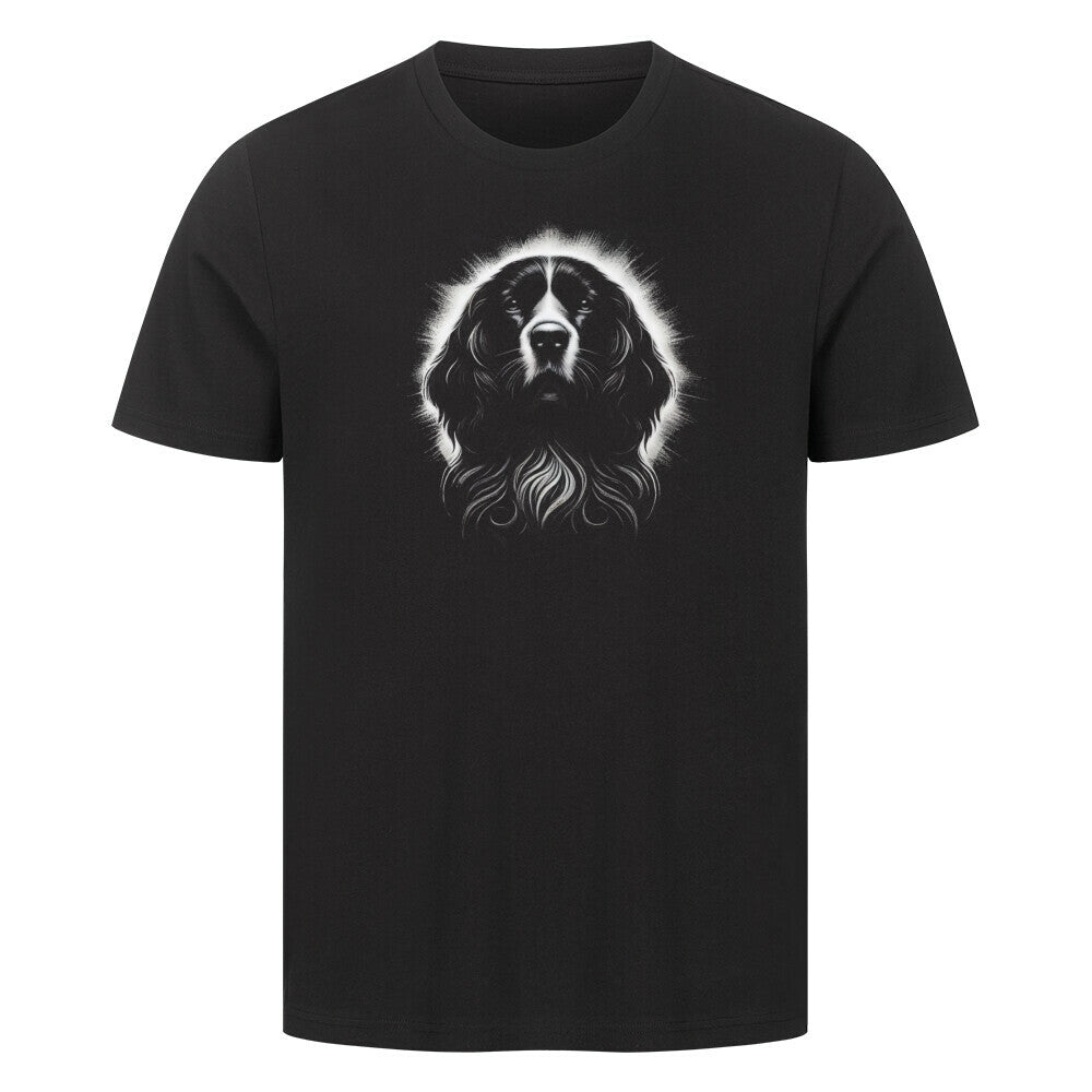 Premium T-Shirt "Springer Spaniel Shine" Schwarz – hunde-shirt.de