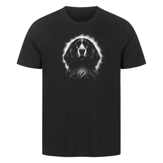 Premium T-Shirt "Springer Spaniel Shine" Schwarz – hunde-shirt.de