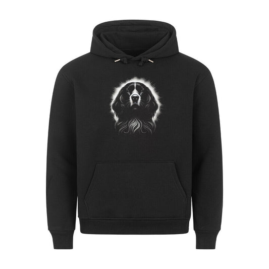 Premium Hoodie "Springer Spaniel Shine"" Schwarz – hunde-shirt.de