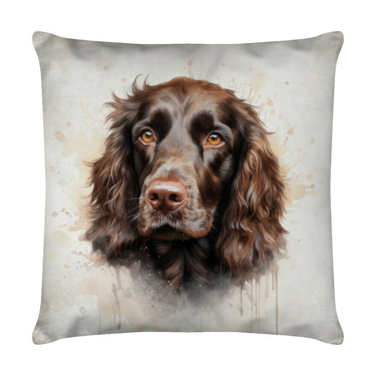 Kissen "American Cocker - Beige" Weiß – hunde-shirt.de