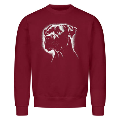 Premium Sweatshirt "Dogo Argentino Shine" Burgunder – hunde-shirt.de