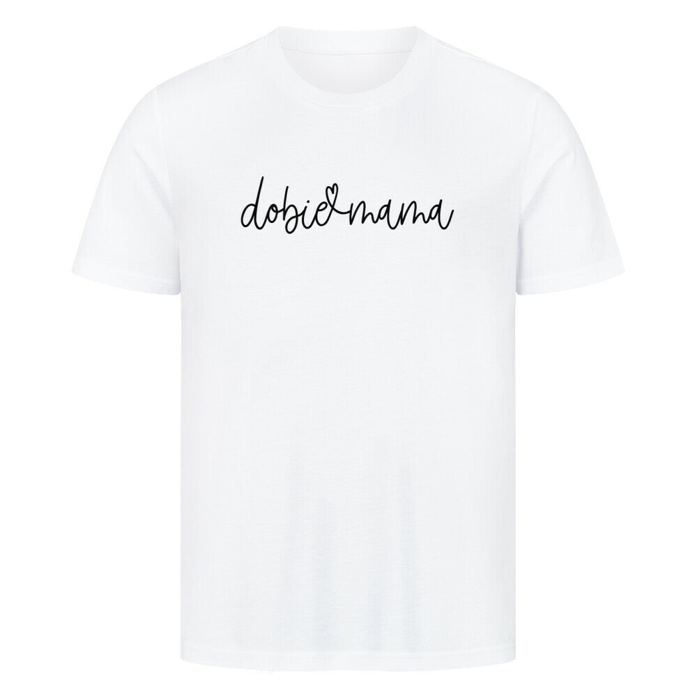 Premium T-Shirt "Dobermann dobie mama" Weiß – hunde-shirt.de
