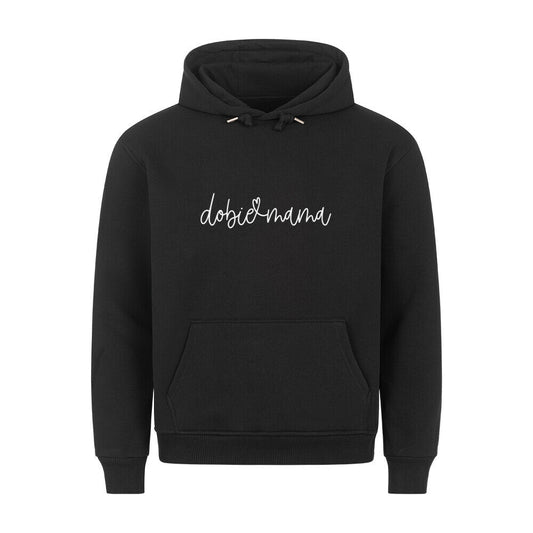Premium Hoodie "Dobermann dobie mama" Schwarz – hunde-shirt.de