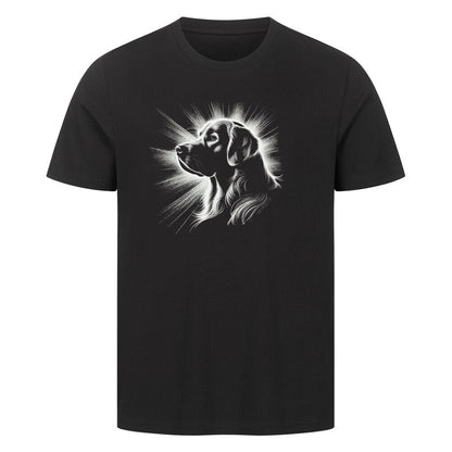 Premium T-Shirt "Golden Retriever Shine" Schwarz – hunde-shirt.de