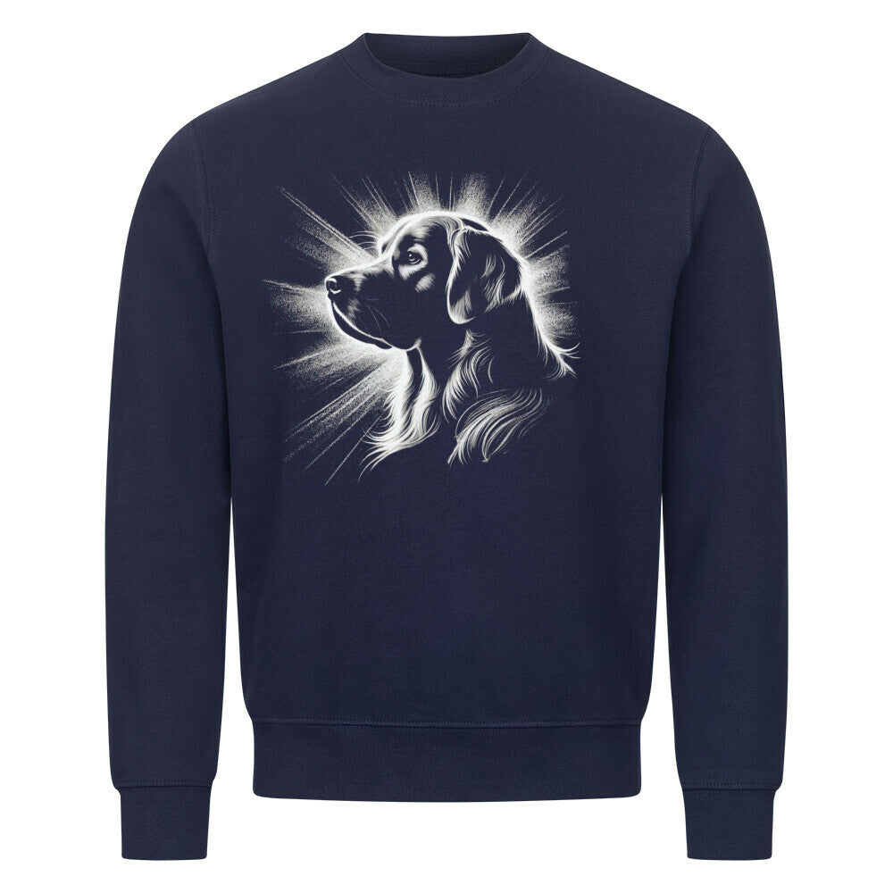 Premium Sweatshirt "Golden Retriever Shine" Navy Blue – hunde-shirt.de