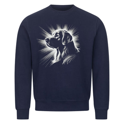 Premium Sweatshirt "Golden Retriever Shine" Navy Blue – hunde-shirt.de