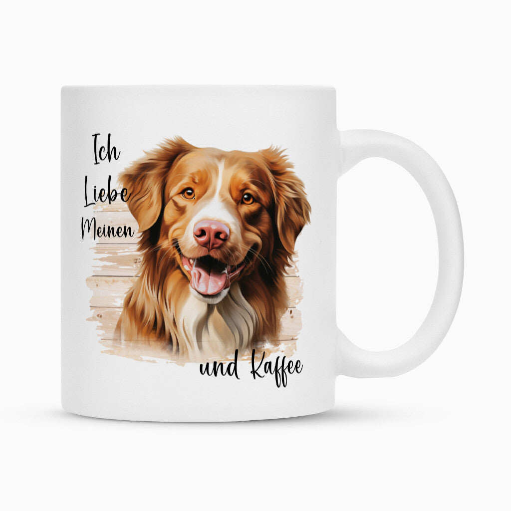 Tasse "Nova Scotia - Ich liebe..." Weiß – hunde-shirt.de