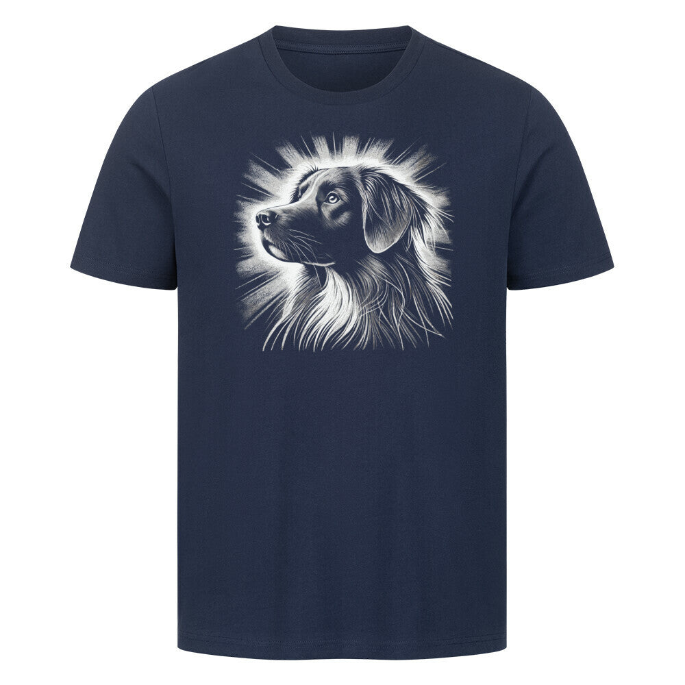 Premium T-Shirt "Nova Scotia Duck Tolling Retriever Shine" French Navy – hunde-shirt.de