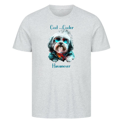Premium T-Shirt "Havaneser COOL" Heather Grey – hunde-shirt.de