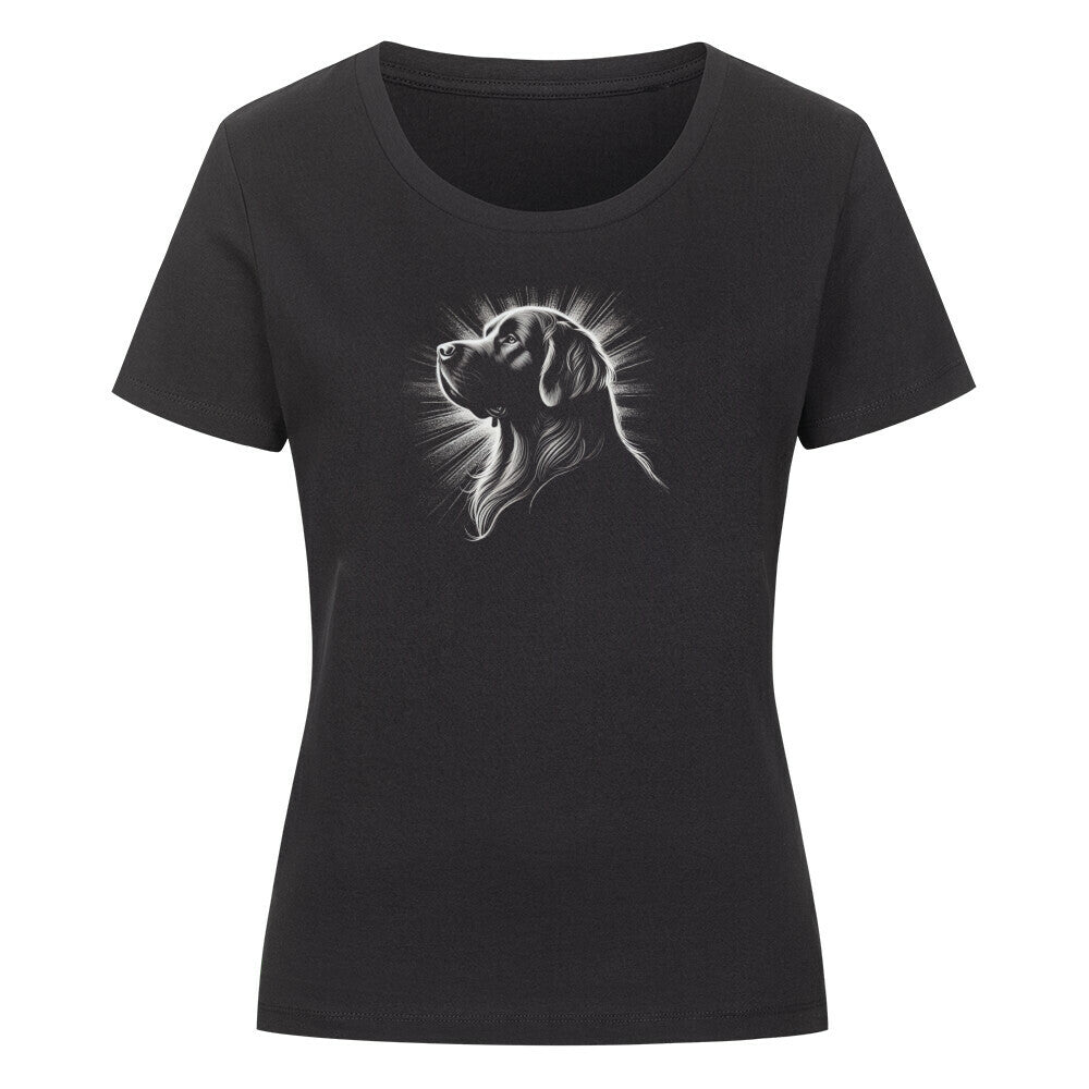 Premium Organic Damen-Shirt "Chesapeake Bay Retriever Shine" Schwarz – hunde-shirt.de