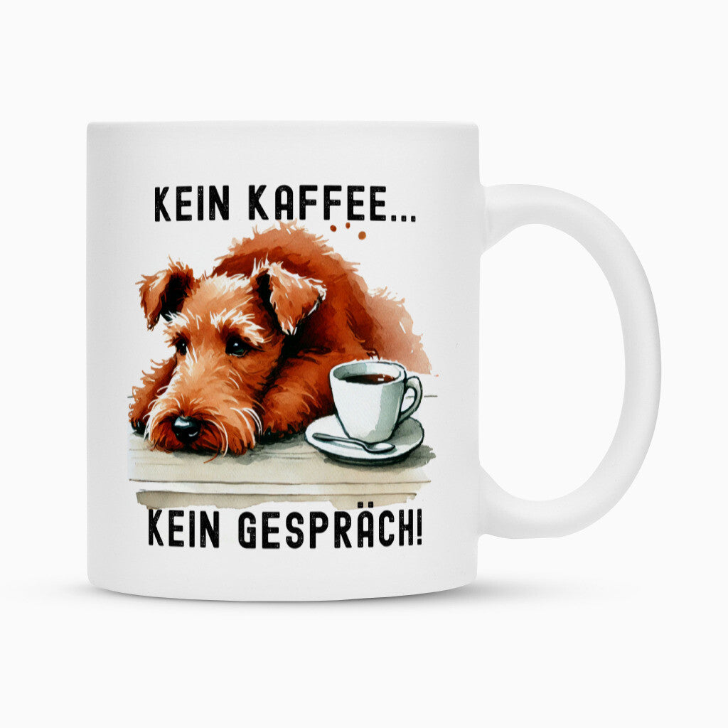 Tasse "Irish Terrier - Kein Kaffee..." Weiß – hunde-shirt.de