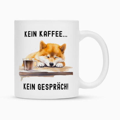 Tasse "Akita Inu - Kein Kaffee..." Weiß – hunde-shirt.de