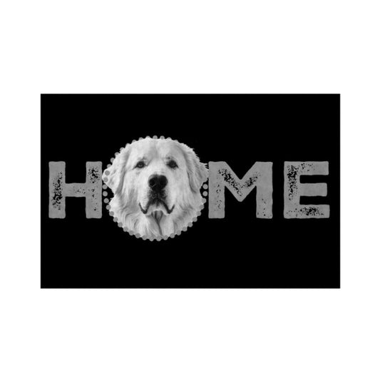 Fußmatte "Kuvasz- HOME-Edition" Weiß – hunde-shirt.de
