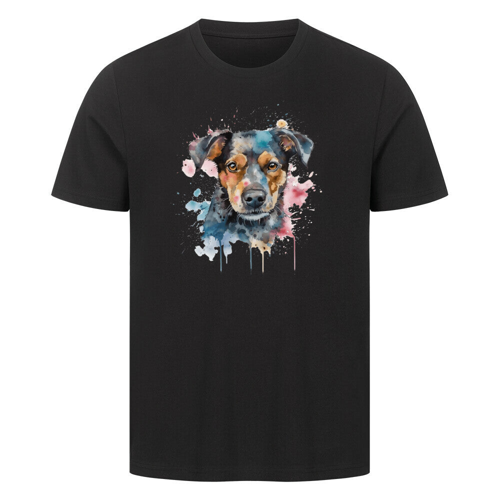 Premium T-Shirt "Manchester Terrier - Paint" Schwarz – hunde-shirt.de