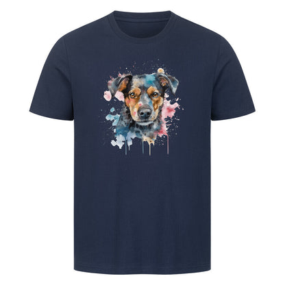 Premium T-Shirt "Manchester Terrier - Paint" French Navy – hunde-shirt.de