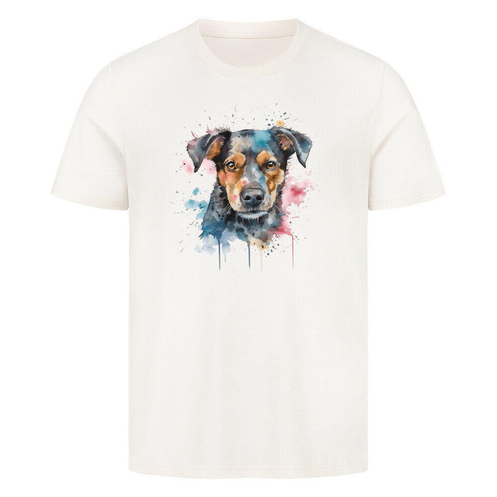 Premium T-Shirt "Manchester Terrier - Paint" Natural Raw – hunde-shirt.de