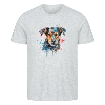 Premium T-Shirt "Manchester Terrier - Paint" Heather Grey – hunde-shirt.de