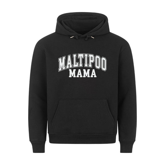 Premium Hoodie "Maltipoo - Mama" Schwarz – hunde-shirt.de