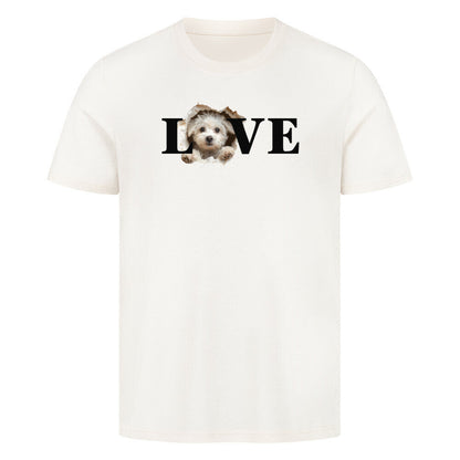 Premium T-Shirt "Maltipoo - LOVE" Natural Raw – hunde-shirt.de